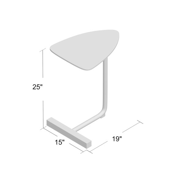 Oliver Veer 25'' Tall C Table End Table & Reviews Wayfair